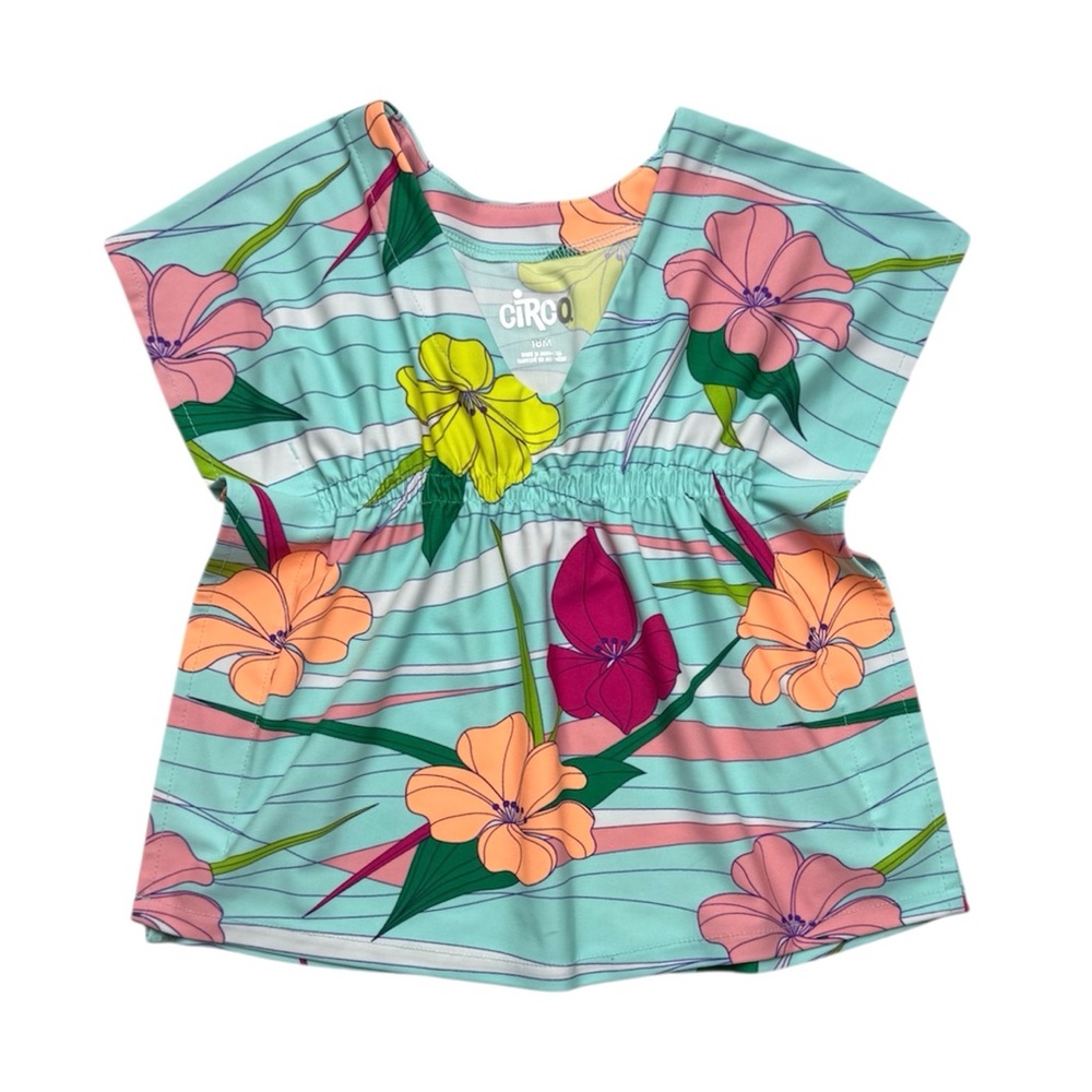 Circo Tropical Floral CoverUp Aque Blue 18 Mons